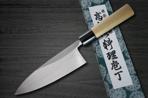 Fujiwara Kanefusa (SOUMA) White Steel Japanese Chef's Deba Knife 150mm 