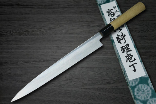 Fujiwara Kanefusa （SOUMA） 白钢日本厨师用柳叶刀（生鱼片） 180mm