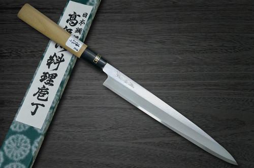藤原兼房（相马）白钢日本厨师柳刃（刺身）240毫米| 日本刀