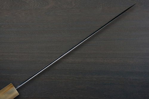 Yu Kurosaki VG-XEOS NEW GEKKO WA EB8W Japanese Chef's Santoku Knife 170mm with White Buffalo Ring Ebony Handle 