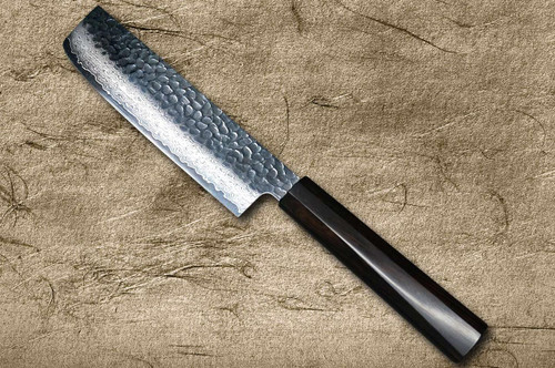 Sakai Takayuki 33-Layer VG10 Damascus Ebony Chef's Nakiri(Vegetable) 160mm with Full Ebony Handle 