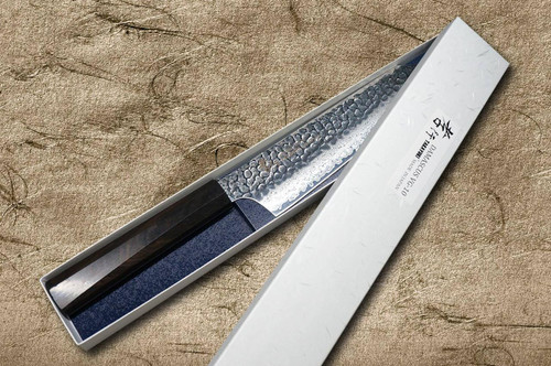 Sakai Takayuki 33-Layer VG10 Damascus Ebony Chef's Kengata-Gyuto