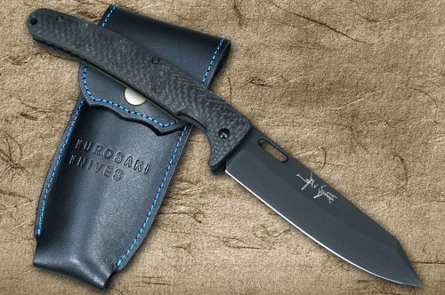 Yu Kurosaki Folding R2(SG2) Black Petty Knife(Utility) 105mm with