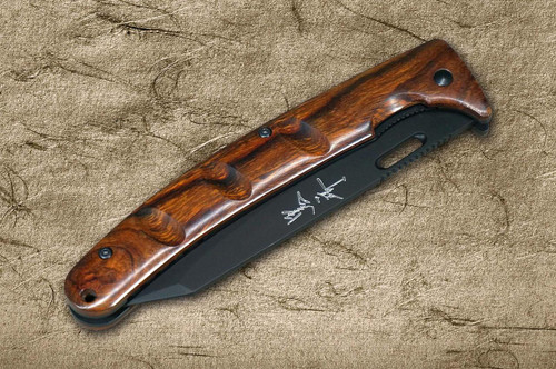 Yu Kurosaki Folding R2(SG2) Black Petty Knife(Utility) 105mm with