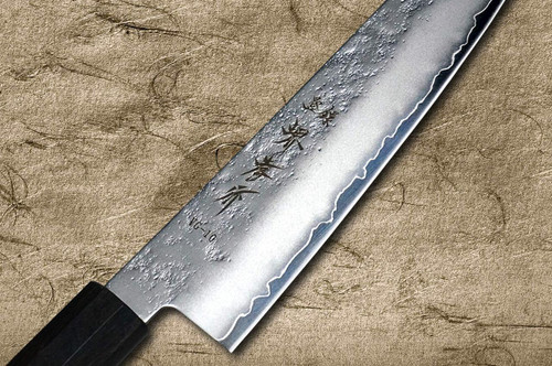 Sakai Takayuki VG10 Nashiji WA Japanese Chef's Gyuto Knife 210mm with Full Ebony Handle 