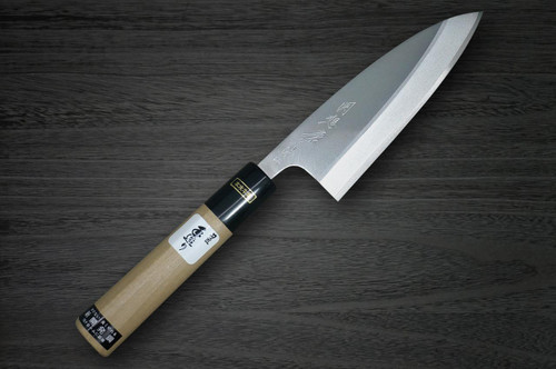 Fujiwara Kanefusa (SOUMA) V-Gold Stainless Japanese Chef's Aji-Kiri 105mm 