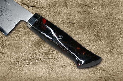 Daisuke Nishida Shirogami No.1 Damascus Japanese Chef's Kiritsuke