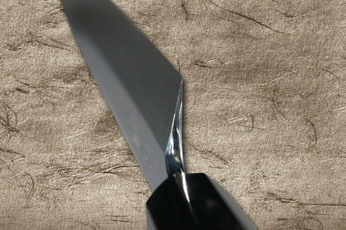 Sakai Takayuki ZANGETSU Ginsan Japanese Chef's Mirrored Sakimaru-Takohiki(Sashimi) 510mm with Double Water Buffalo Ring Wenge Handle [Long Version KIWAMI] 