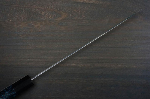Yu Kurosaki R2(SG2) Hammered SENKO-EI WA INDIGO Japanese Chef's Gyuto Knife 240mm with Indigo-dyed Handle and Saya Sheath [AI-TENMOKU] 