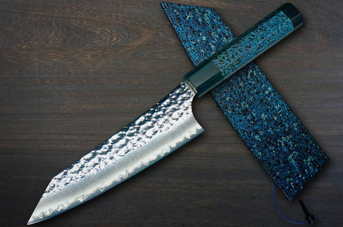 Yu Kurosaki R2(SG2) Hammered SENKO-EI WA INDIGO Japanese Chef's