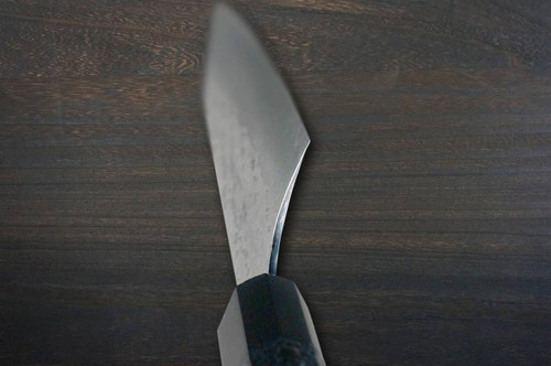 Yu Kurosaki R2(SG2) Hammered SENKO-EI WA INDIGO Japanese Chef's Bunka Knife 165mm with Indigo-dyed Handle and Saya Sheath [AI-TENMOKU] 