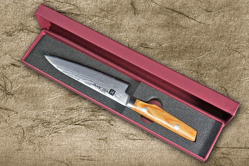 Shimomura UN-RYU Damascus PWM Japanese Chef's Petty Knife(Utility