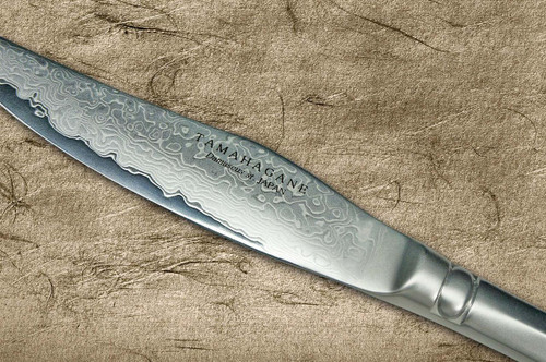 Tamahagane Special Damascus Stainless Steak Knife and Fork SET 