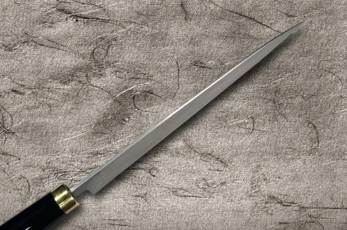 Takeshi Saji Makie-Art R2(SG2) Mirrored Damascus Japanese Chef's Gyuto Knife 240mm with Urushi Lacquered Saya and Handle FUJI on LAKE(PN) 