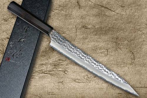 Yu Kurosaki Aogami Super KOKUSEN-EI EB8N Japanese Chef's Slicer(Sujihiki) 270mm with Full Ebony Handle
