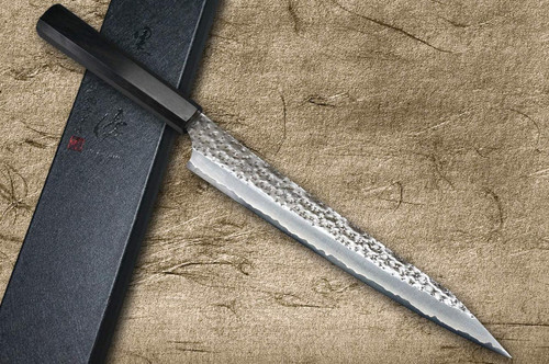 Yu Kurosaki Aogami Super KOKUSEN-EI EB8N Japanese Chef's Slicer(Sujihiki) 240mm with Full Ebony Handle 