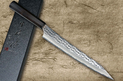 Yu Kurosaki Aogami Super KOKUSEN-EI EB8N Japanese Chef's Slicer(Sujihiki) 240mm with Full Ebony Handle