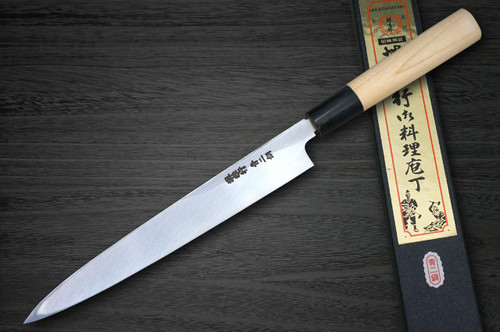 Sakai Takayuki Aoniko Blue 2 Steel Buffalo Tsuba Chef's Fuguhiki(Sashimi) 240mm 
