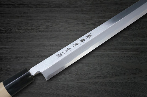 Sakai Takayuki Aoniko Blue 2 Steel Buffalo Tsuba Chef's Takohiki(Sashimi) 300mm 