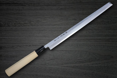 Sakai Takayuki Aoniko Blue 2 Steel Buffalo Tsuba Chef's Takohiki(Sashimi) 300mm 