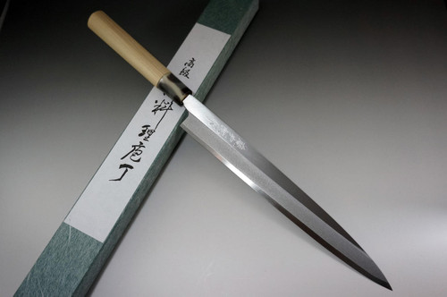 Tojiro Japanese-Style Shirogami White Steel Chefs YanagibaSashimi 330mm