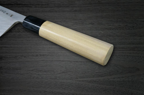 Sakai Takayuki Aoniko Blue 2 Steel Buffalo Tsuba Chef's Deba Knife 135mm 