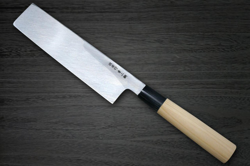 Sakai Takayuki Aoniko Blue 2 Steel Buffalo Tsuba Chef's Usuba(Vegetable) 240mm 