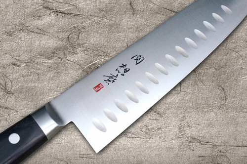 藤原兼房（相马）Mo-不锈钢凹点日本厨师三德刀180毫米| 日本刀具