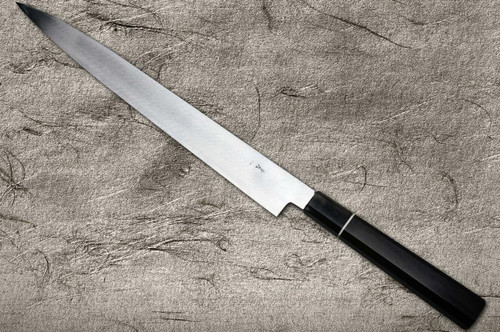 Shigeki Tanaka VG10 Damascus SENKO Japanese EB Chef's Yanagiba(Sashimi) 360mm with Ebony Handle 