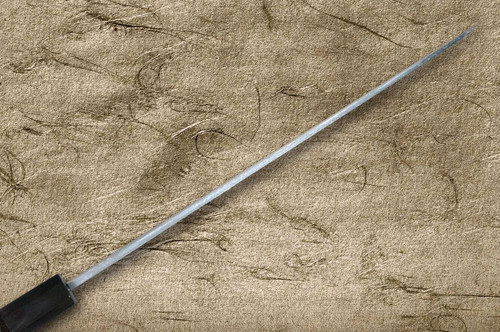 Sakai Takayuki White Steel Kurouchi Gold-Engraving Art Japanese Chef's Yanagiba(Sashimi) 300mm with Ebony Handle [Shoryu (Rising Dragon)] 