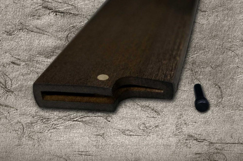 Magnolia Saya Sheath Dark Brown [with Ebony Pin] for 180mm Kamagata-Usuba(Vegetable) 