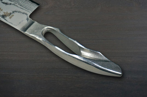 Kanetsune KC-190 VG10 17-Layer Damascus SANNOIKE Japanese Chef's Santoku Knife 170mm 