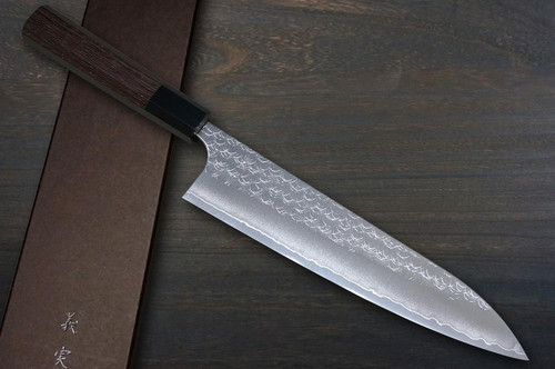 Yoshimi Kato R2 MINAMO Hammered Japanese Chef's Gyuto Knife 210mm