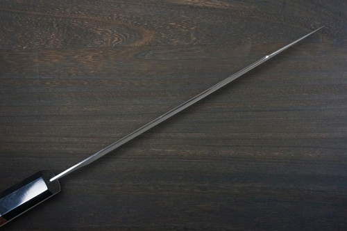 Yoshimi Kato R2 MINAMO Hammered WG8B Japanese Chef's Kengata-Gyuto Knife 210mm with Wenge Handle 