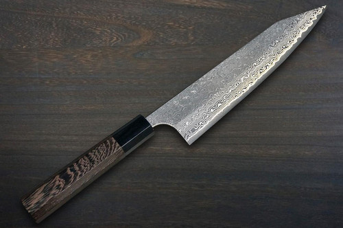 Yoshimi Kato 63 Layer VG10 Black Damascus TR-WG8B Japanese Chef's