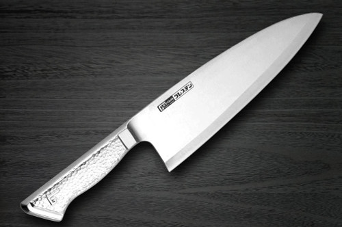 GLESTAIN TM All-Stainless Japanese Chefs Deba Knife 200mm