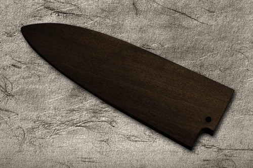 Magnolia Saya Sheath Dark Brown [with Ebony Pin] for 150mm Deba Knife 