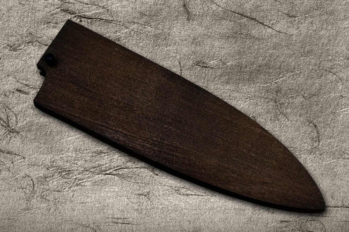 Magnolia Saya Sheath Dark Brown [with Ebony Pin] for 150mm Deba Knife 