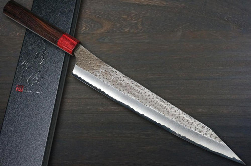 Yu Kurosaki Aogami Super KOKUSEN-EI RS8H Japanese Chef's Slicer(Sujihiki) 270mm with Red-Ring Octagonal Handle 