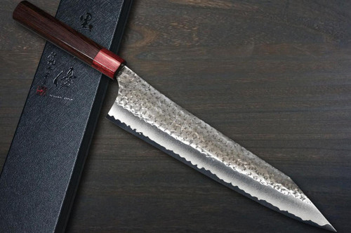 Yu Kurosaki Aogami Super KOKUSEN-EI RS8H Japanese Chef's Gyuto Knife 240mm with Red-Ring Octagonal Handle 