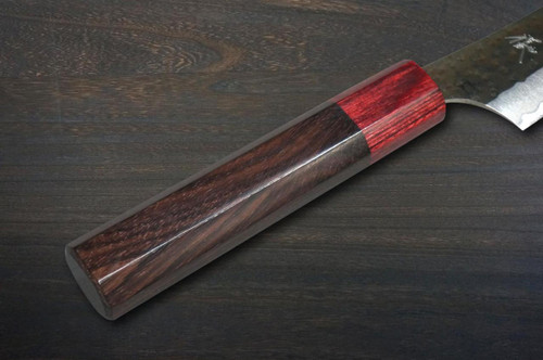 Yu Kurosaki Aogami Super KOKUSEN-EI RS8H Japanese Chef's Petty Knife(Utility) 130mm with Red-Ring Octagonal Handle 