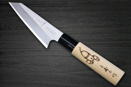 Misuzu Warikomi High-Carbon Steel Stainless Clad Japanese Chef's Kritsuke Petty Knife(Utility) 105mm with Magnolia Handle 