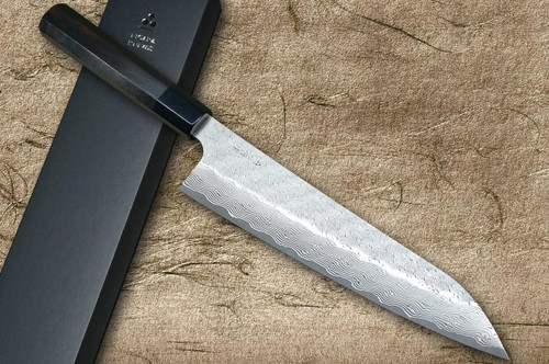 nicochiro Nigara tsuchime damascus VG10 gyuto 210mm – Zahocho Knives Tokyo