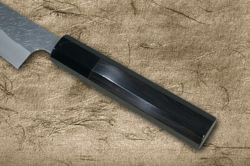 Nigara SPG-STRIX Damascus Hammered EB8B Japanese Chef's Petty Knife(Utility) 150mm with Ebony Handle 