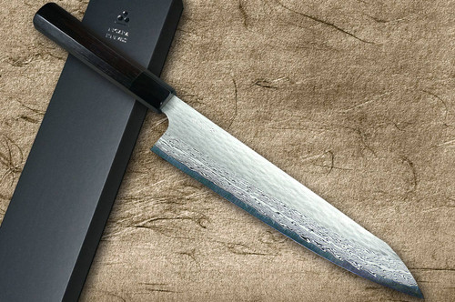 Nigara VG-XEOS Damascus Hammered EB8B Japanese Chef's Gyuto Knife 240mm with Ebony Handle