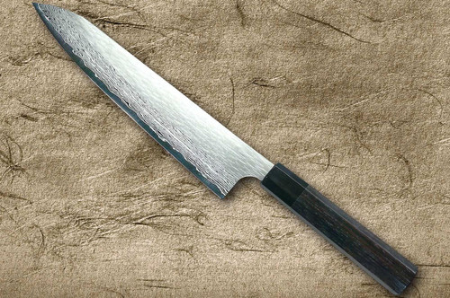 Nigara VG-XEOS Damascus Hammered EB8B Japanese Chef's Gyuto Knife 240mm with Ebony Handle 