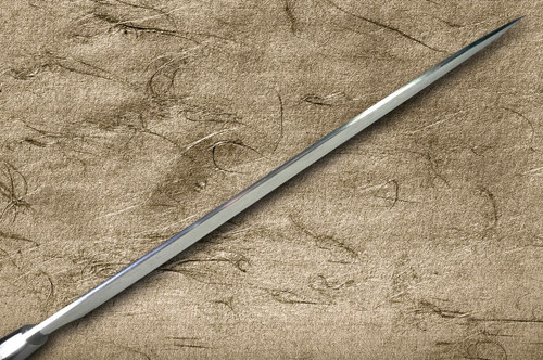 Takeshi Saji VG10 Black Damascus IR Japanese Chef's Slicer(Sujihiki) 270mm with Desert Ironwood Handle [Straight] 