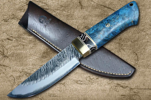 Daisuke Nishida Shirogami No.1 Damascus Japanese Chef's Petty