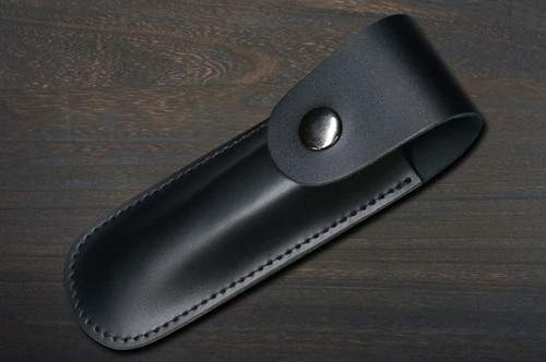 Takeshi Saji Folding R2(SG2) Black Damascus Fork 88mm with Black Micarta Handle 