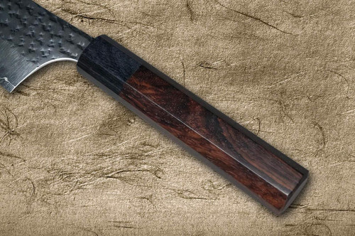 Yu Kurosaki R2(SG2) Hammered SENKO-EI WA RS8B Japanese Chef's Gyuto Knife 210mm with Buffalo Ring Octagonal Handle 